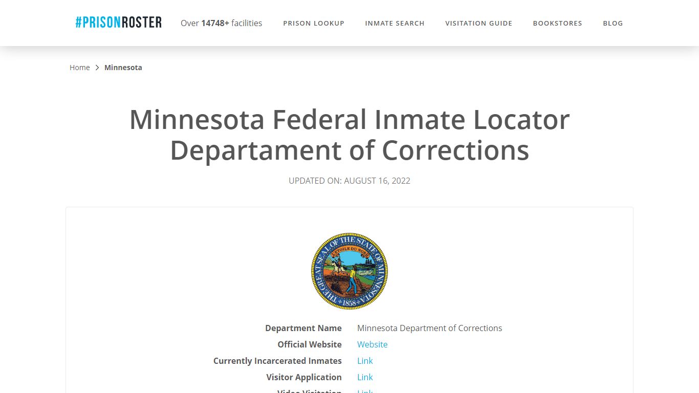 Minnesota Federal Inmate Search - Prisonroster